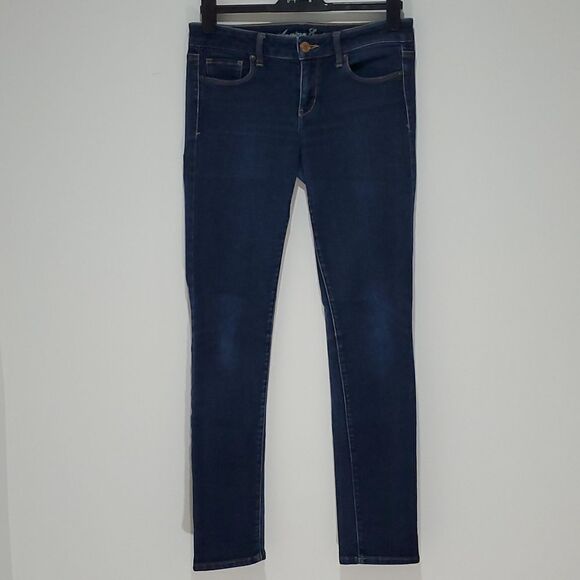 AMERICAN Eagle 32" waist dark wash stretch skinny jeans - Picture 1 of 8